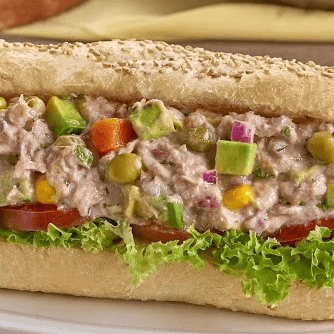 Baguette Marinera (Ensalada con Vegetales)
