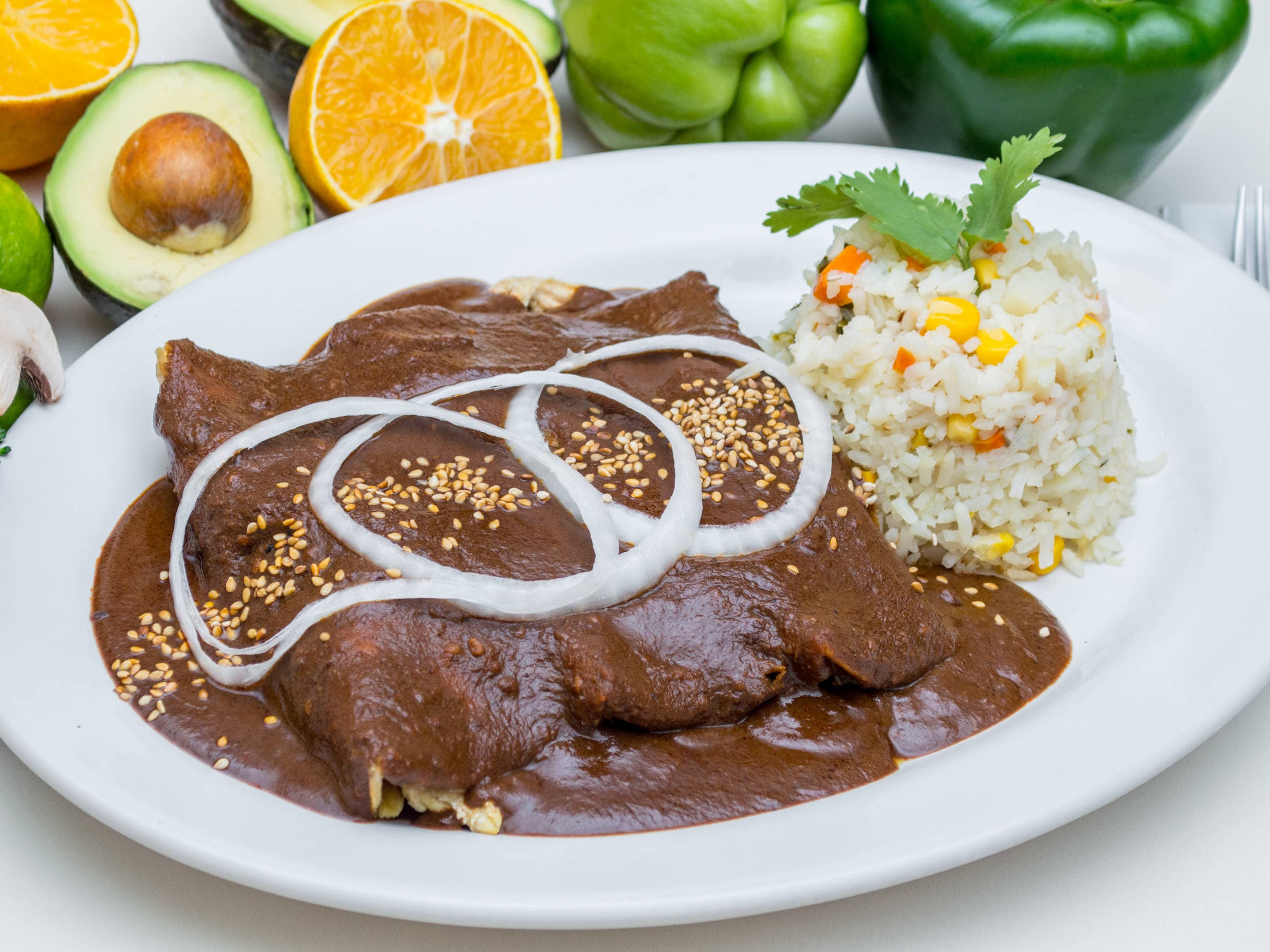 Enchiladas de Mole