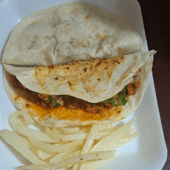 Tacos de pastor de tortilla de harían