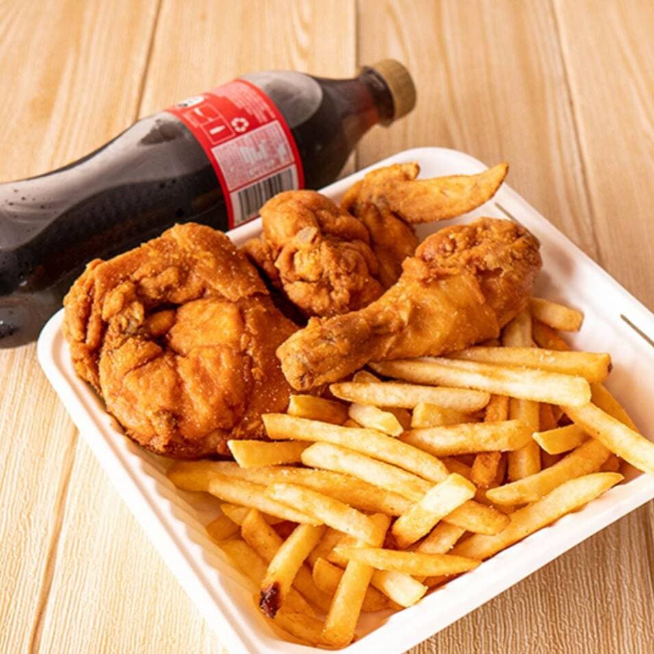 Combo 3 (3 piezas de pollo + gaseosa + papa frita)