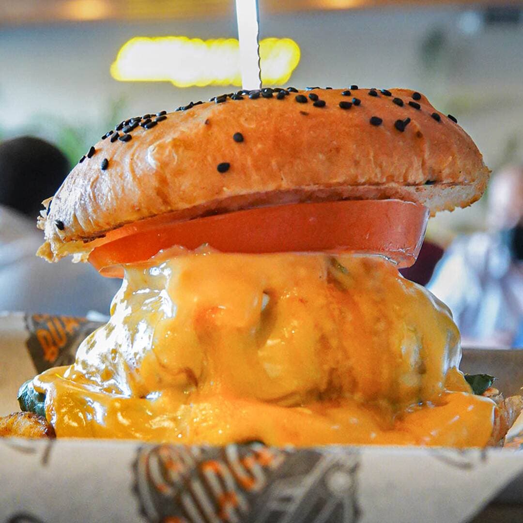 Hamburguesa La Cinco Quesos