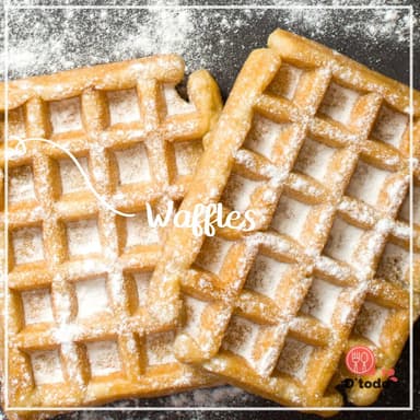 Waffles de la Casa (3 Piezas)
