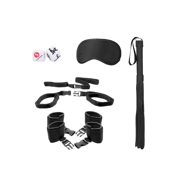 SHOTS OUCH BED POST BINDINGS RESTRAINT KIT BLACK