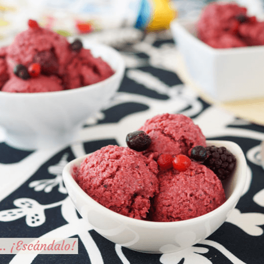 Helado de Frutos Rojos