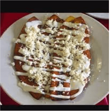 Platano Frito con Crema y Queso