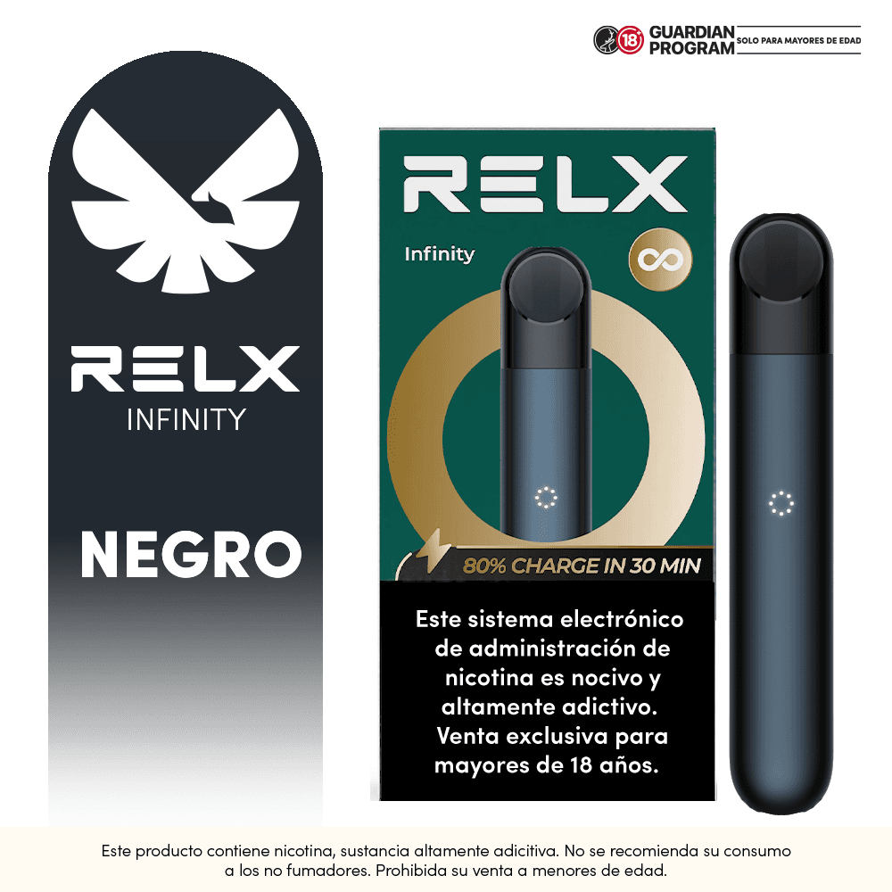Relx Vape  Dispositivo Recargable Infinity Negro
