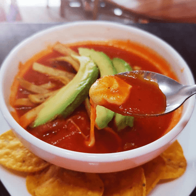 Sopa Azteca Sin Pollo (Picante)