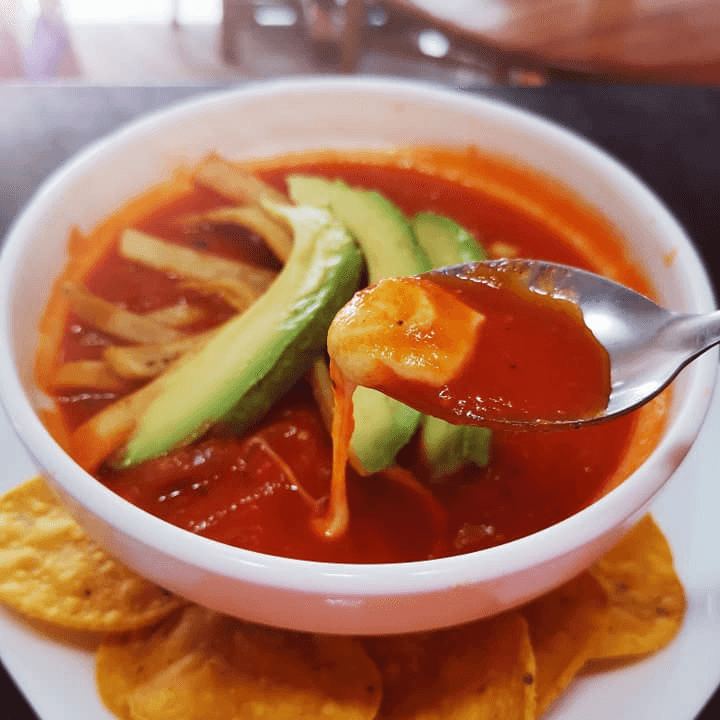 Sopa Azteca Sin Pollo (Picante)