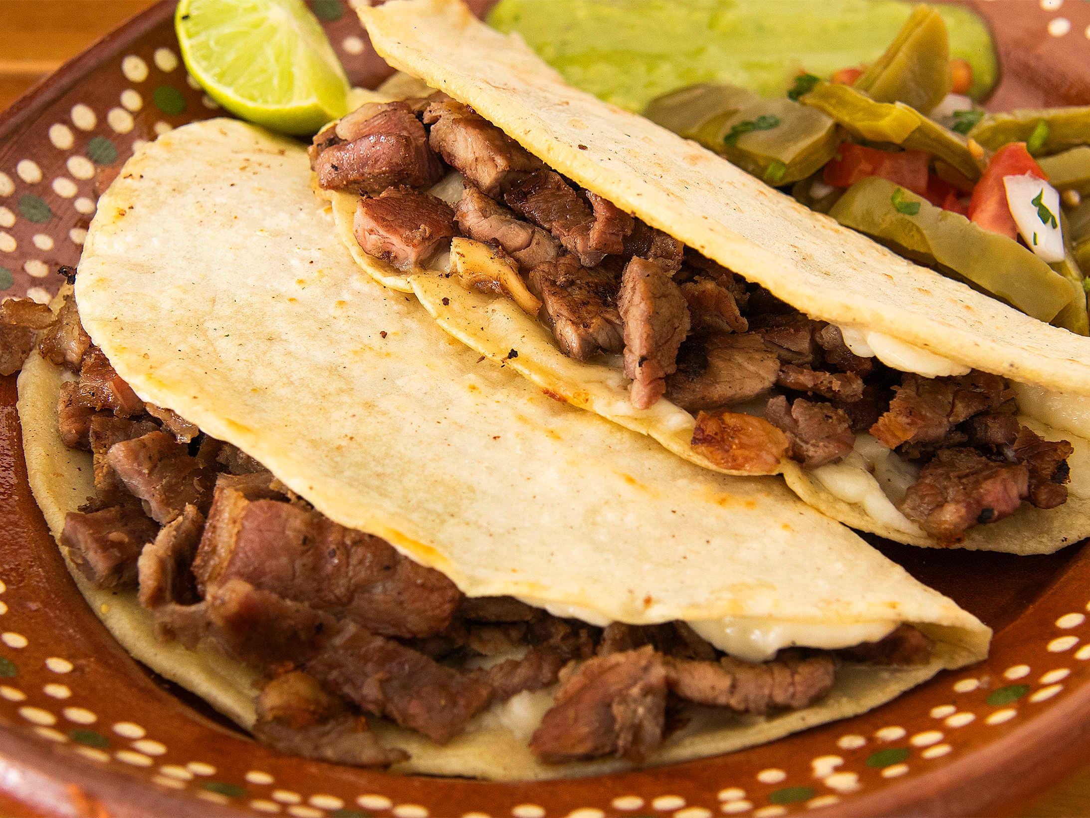 Quesadilla con Carne de Maiz