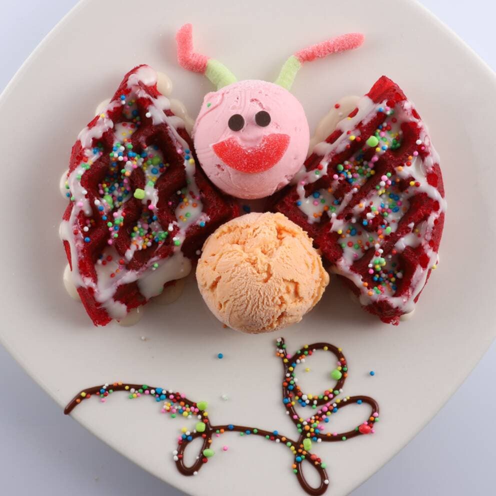 Infantil Waffle Mariposa