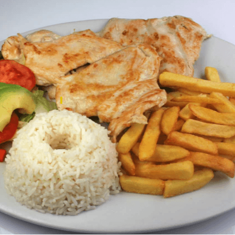 Filete de Pollo a Lo Pobre (Huevo + Platano)