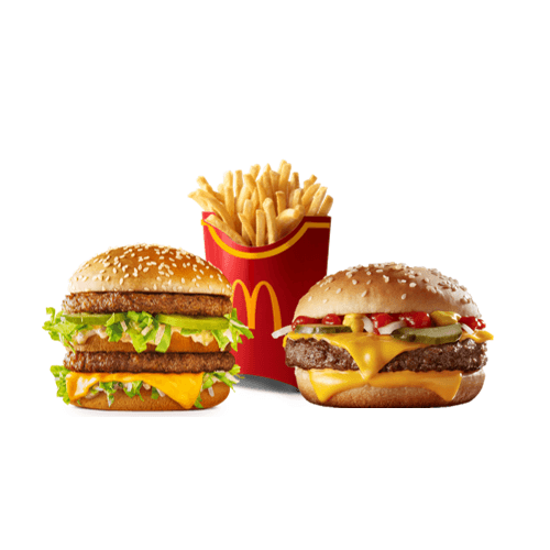 BigMac, Cuarto de Libra y papas