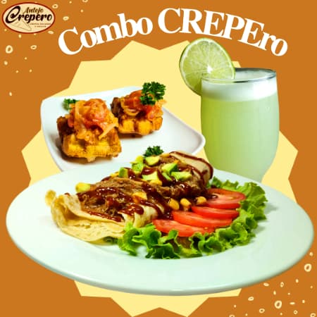 Combo Crepe Cerdo Mechado - Americano