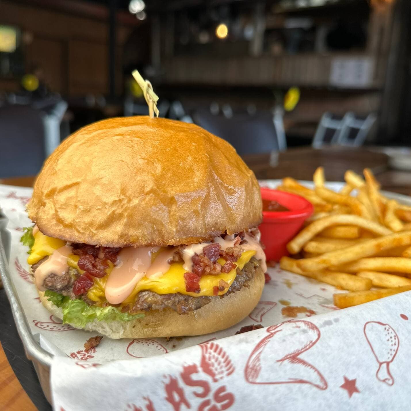 Burger La mas Chida (con Papas)