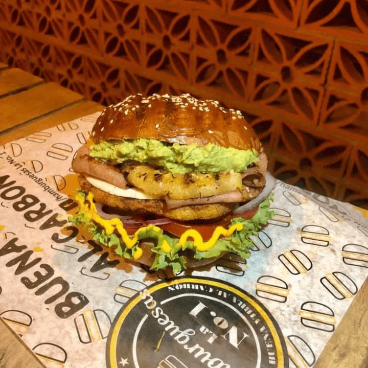 HAMBURGUESA POLLO HAWAI