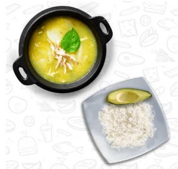 Sopa, Arroz -Aguacate