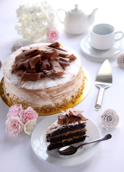 Porción Torta Arequipe y Chocolate