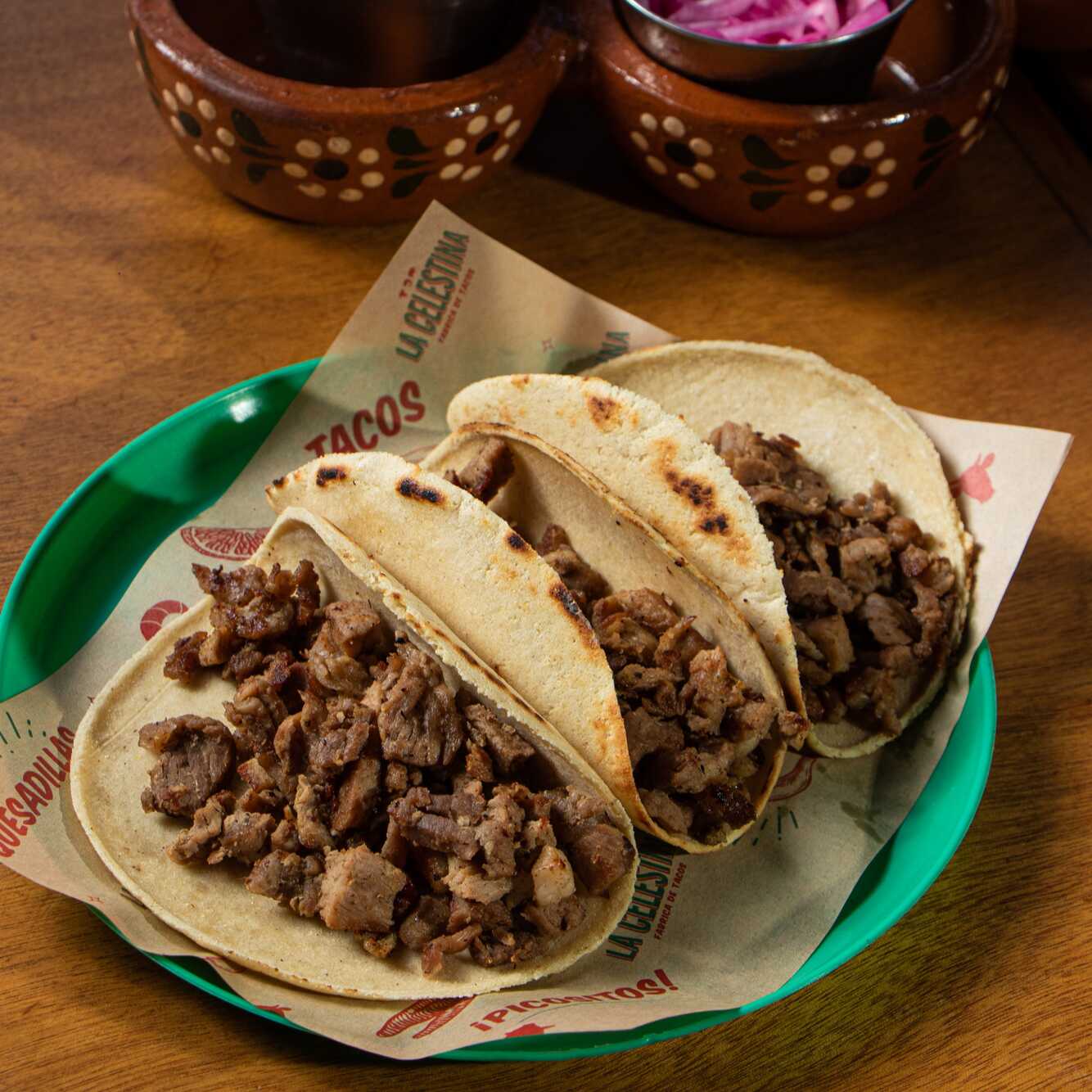Orden de Tacos de Asada (3)