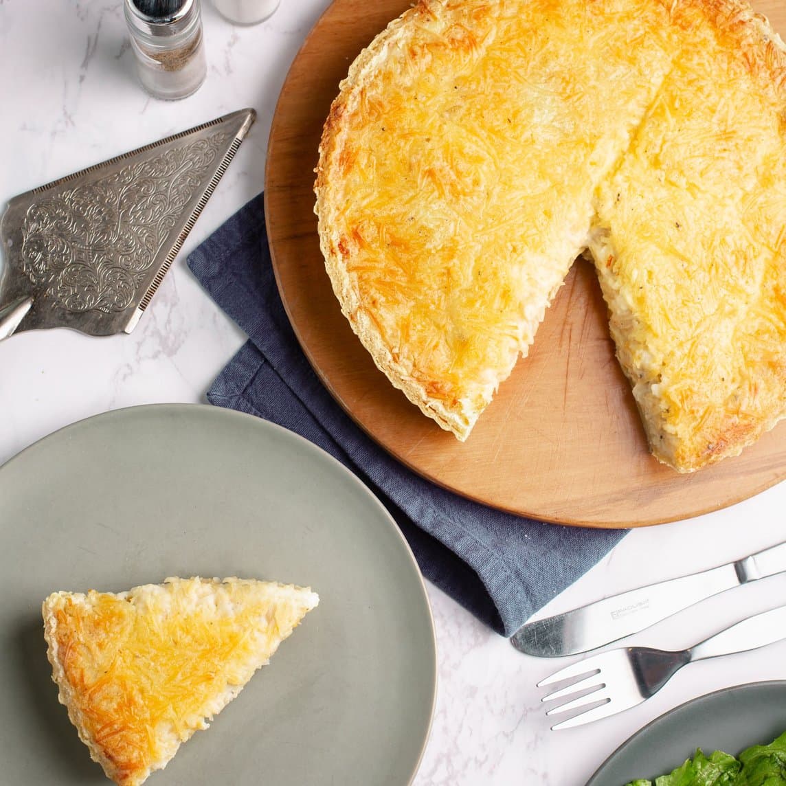 Quiche Cebolla Caramelizada y Queso Andino