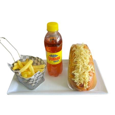 Perro + Papitas y Gasesosa!