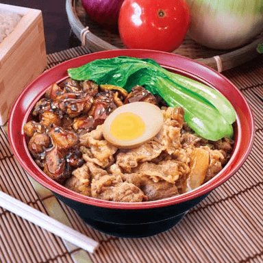 Combinación Teriyaki de Pollo y Gyudon