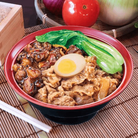Combinación Teriyaki de Pollo y Gyudon