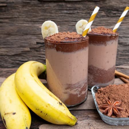 Licuado de Plátano con Chocomilk 500 mil