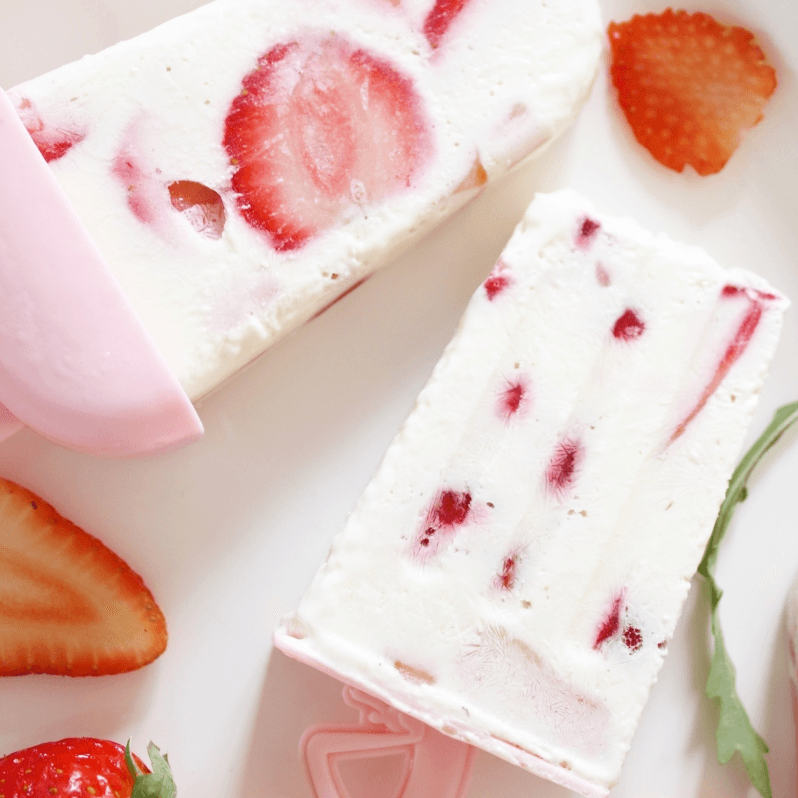Paleta de Crema Fresas C/ Crema