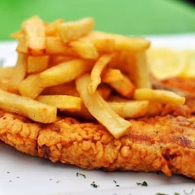 Rueda de Pescado Basa CON PAPAS A LA FRANCESA