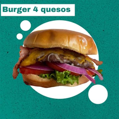 Hamburguesa 4 Quesos