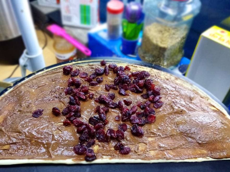 Crepa de Nutella con Arándano