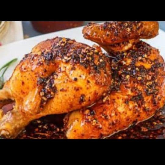 Medio pollo en Chile seco