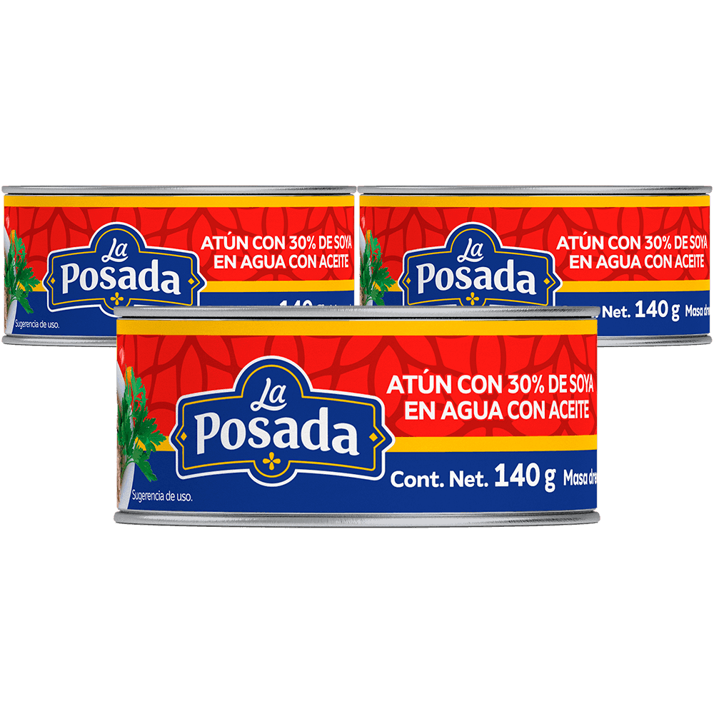 3 ATUN EN ACEITE LA POSADA 130G LATA