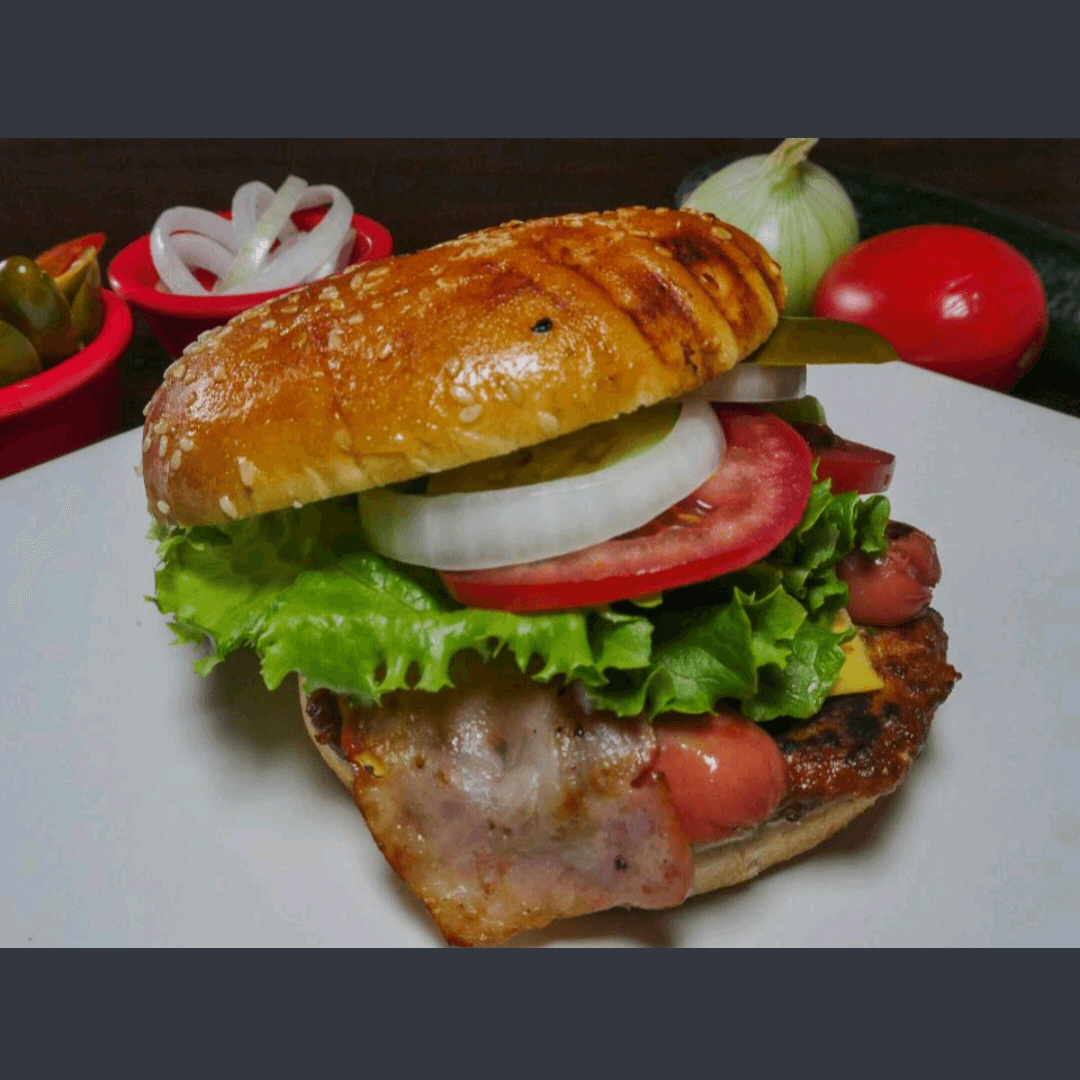 Hamburguesa Americana de Pollo Frito