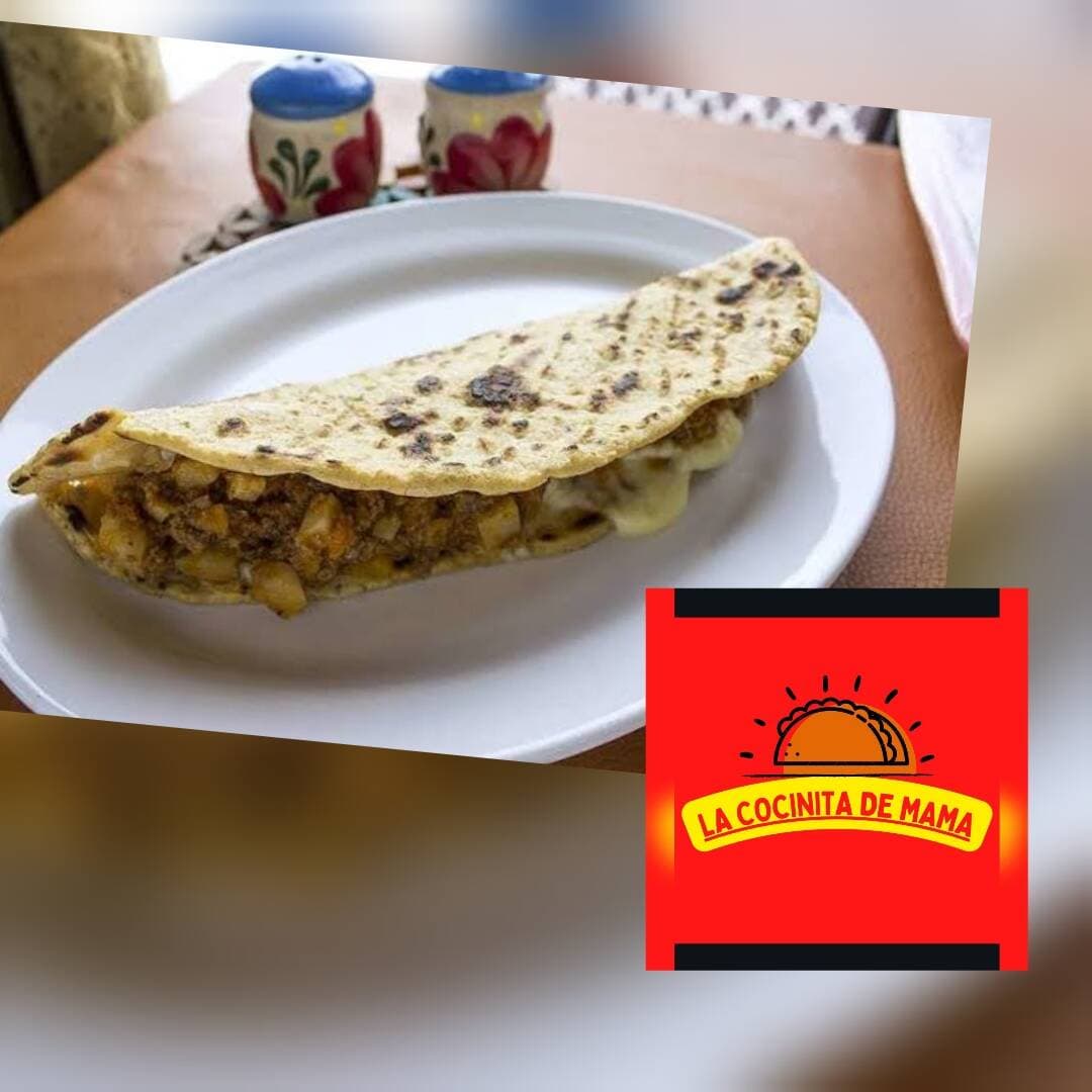 Quesadilla de Carne Molida y Queso Oaxaca 1 PZA