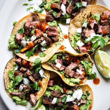 Taco de Asado Normal Maiz