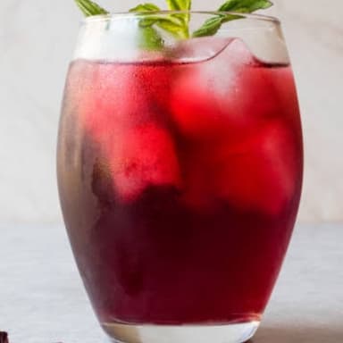 Agua Fresca Natural de Jamaica de Medio Litro