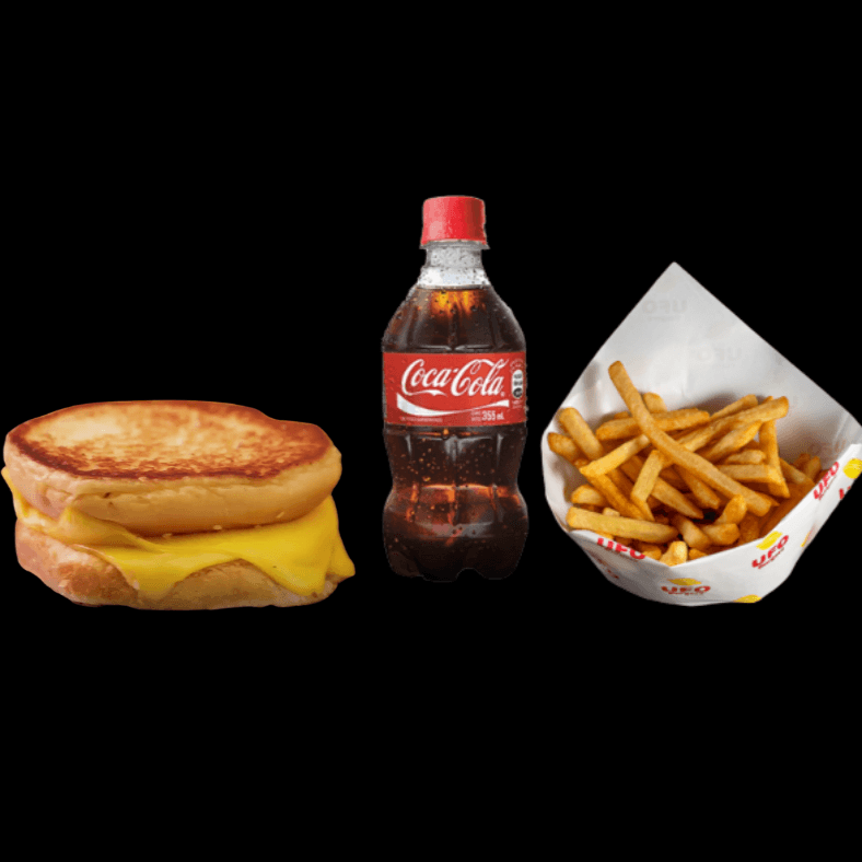 Combo Grilled Cheese + Bebida + Papas Fritas
