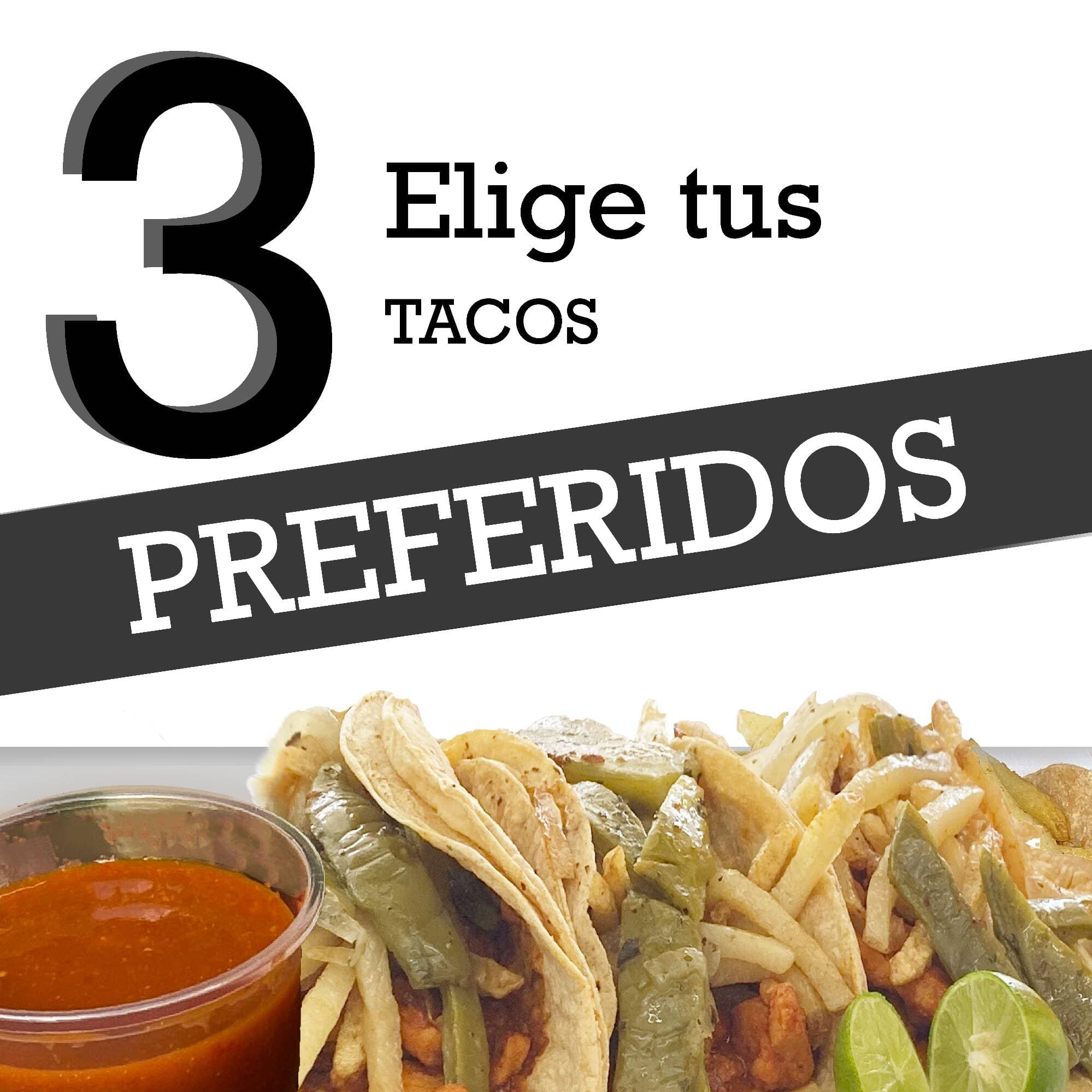 Orden de 3 Tacos (Tortilla Grande)