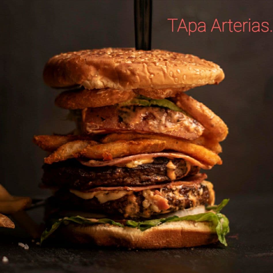 Hamburguesa tapa arterías