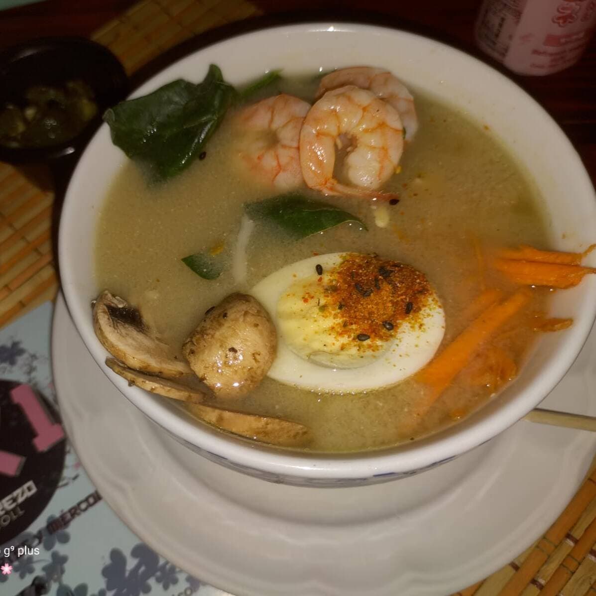 ramen con camaron