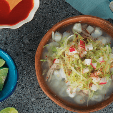Rico Pozole Blanco de Puerco por Litro
