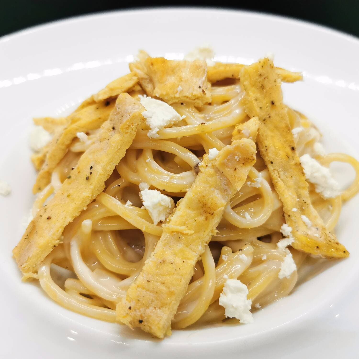 Espaguetti a los Tres Quesos