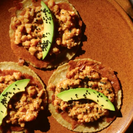 Tacos de Camarón en Costra