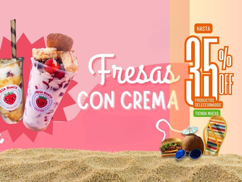 Fresas con Crema