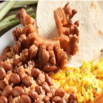 Calentado Con Carne (res-cerdo-chicharron-chorizo)