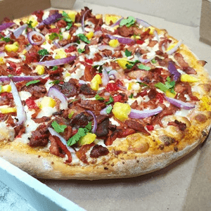 Pizza Grande Artesanal al Pastor (8 Rebanadas)