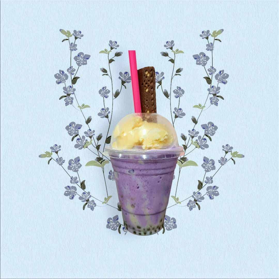 FRAPPE TARO CON TAPIOCA