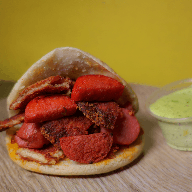 Arepa Parrilla (carnes Mixtas Res, Pollo, Chorizo)