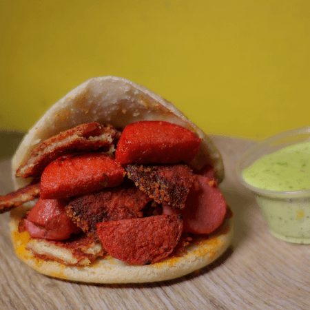 Arepa Parrilla (carnes Mixtas Res, Pollo, Chorizo)